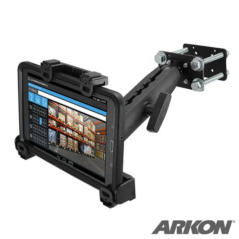 LockVise™ Locking Forklift Front Guard Tablet Mount with 10.25 inch Metal Robust™ Shaft