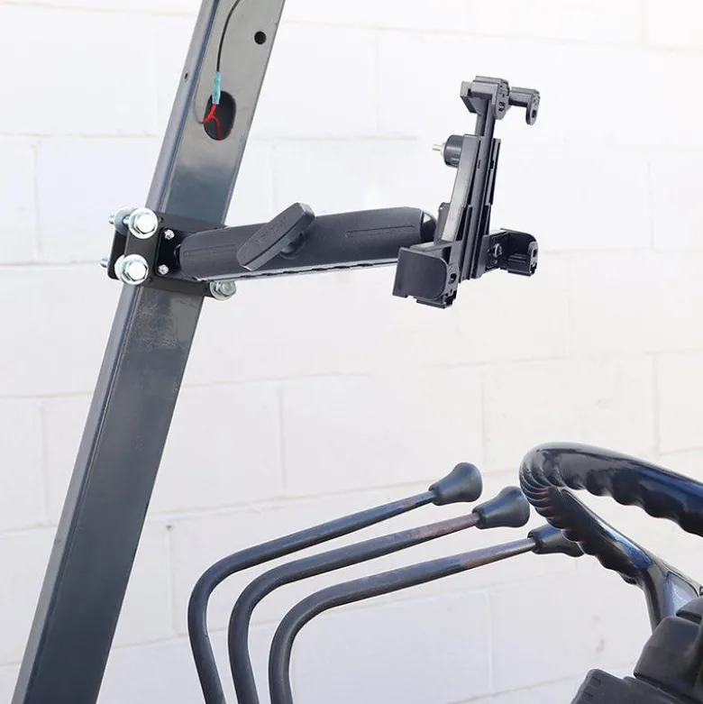 LockVise™ Locking Forklift Front Guard Tablet Mount with 10.25 inch Metal Robust™ Shaft