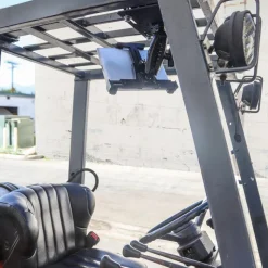LockVise™ Locking Forklift Overhead Guard Tablet Mount with Robust™ Adjustable Arm