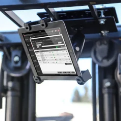 LockVise™ Locking Forklift Overhead Guard Tablet Mount with Robust™ Adjustable Arm