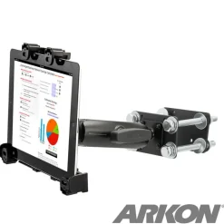 LockVise™ Locking Forklift Front Guard Tablet Mount with 5" Robust™ Shaft