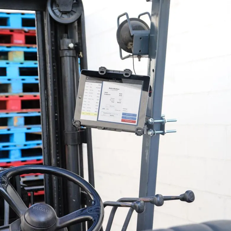 LockVise™ Locking Forklift Front Guard Tablet Mount with 7.25" Shaft