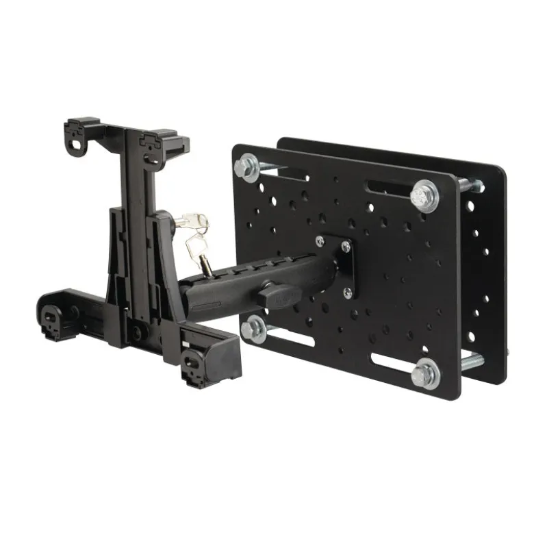 LockVise™ Locking Forklift Overhead Guard Tablet Mount and 6" Metal Shaft