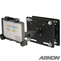 LockVise™ Locking Forklift Overhead Guard Tablet Mount and 6" Metal Shaft