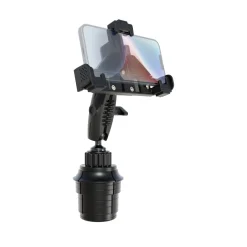 LockVise™ Locking Phone Holder with Robust™ Car or Truck Cup Holder Mount