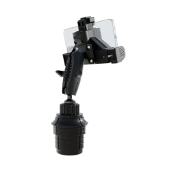 LockVise™ Locking Phone Holder with Robust™ Car or Truck Cup Holder Mount