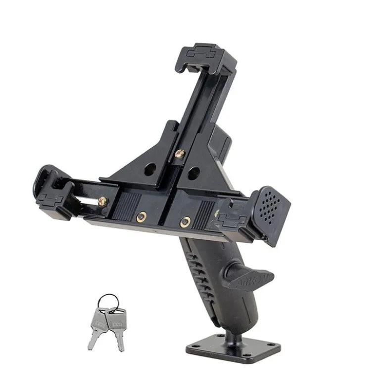 LockVise™ Locking Phone Mount with 2.75" Arm and Metal AMPS Drill Base