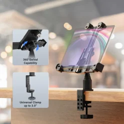 LockVise™ Locking POS Tablet Mount with Clamp Mount