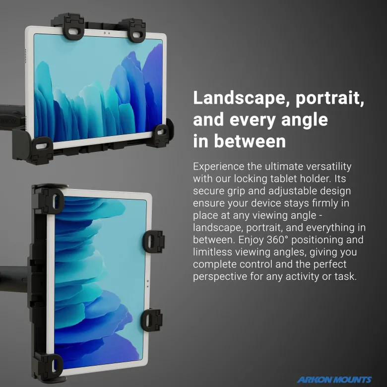 LockVise™ Locking POS Tablet Mount with Clamp Mount
