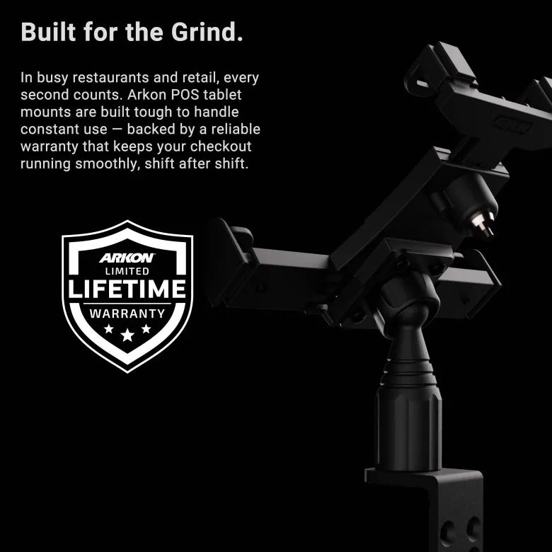 LockVise™ Locking POS Tablet Mount with Clamp Mount