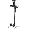 LockVise™ Locking Seat Rail Tablet Mount with 18" Aluminum Gooseneck