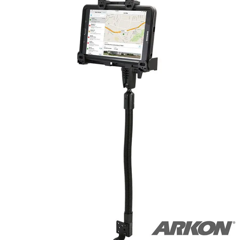 LockVise™ Locking Seat Rail Tablet Mount with 18" Gooseneck