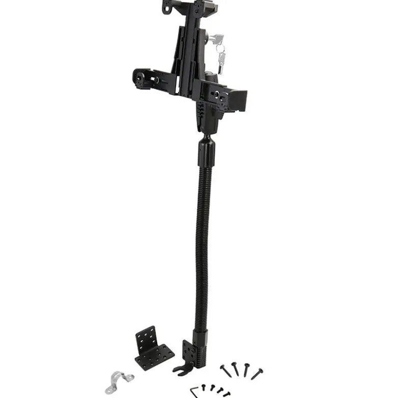 LockVise™ Locking Seat Rail Tablet Mount with 18" Gooseneck
