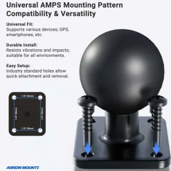 LockVise™ Locking Tablet Clamp Mount with 38mm Ball Compatibility