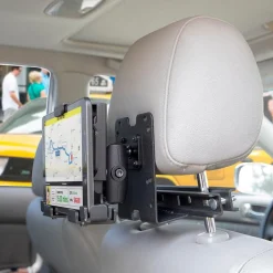 LockVise™ Metal Locking Car Headrest Tablet Mount with 2.75" Shaft