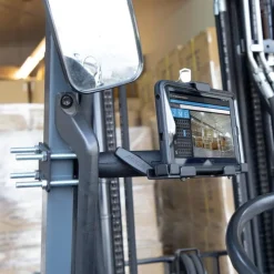 LockVise™ Metal Locking Forklift Front Guard Tablet Mount with 5" Metal Robust™ Shaft