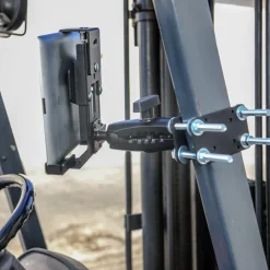 LockVise™ Metal Locking Forklift Front Guard Tablet Mount with 5" Metal Robust™ Shaft