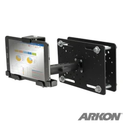 LockVise™ Metal Locking Forklift Overhead Guard Tablet Mount with 6" Shaft