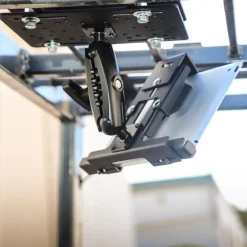 LockVise™ Metal Locking Forklift Overhead Guard Tablet Mount with 5" Metal Robust™ Shaft
