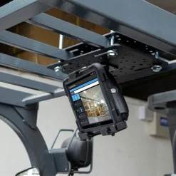 LockVise™ Metal Locking Forklift Overhead Guard Tablet Mount with 5" Metal Robust™ Shaft