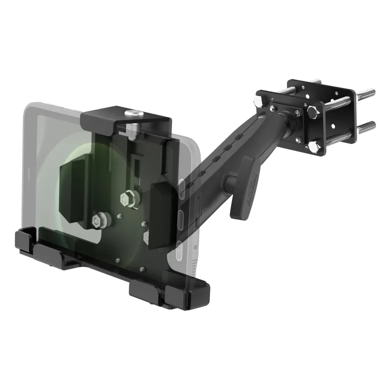 LockVise™ Metal Locking Front Guard Tablet Mount with 8.5" Metal Robust™ Shaft