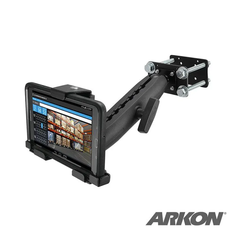 LockVise™ Metal Locking Front Guard Tablet Mount with 8.5" Metal Robust™ Shaft