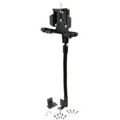 LockVise™ Metal Locking Seat Rail Tablet Mount with 18" Aluminum Gooseneck and 3.75" Shaft