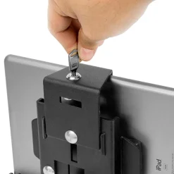 LockVise™ Metal Locking Tablet Mount with Drill Base Mount and Magnetic Micro USB Charge Cable for Commercial and Enterprise