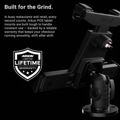 LockVise™ POS Drill-Base Locking Tablet Mount