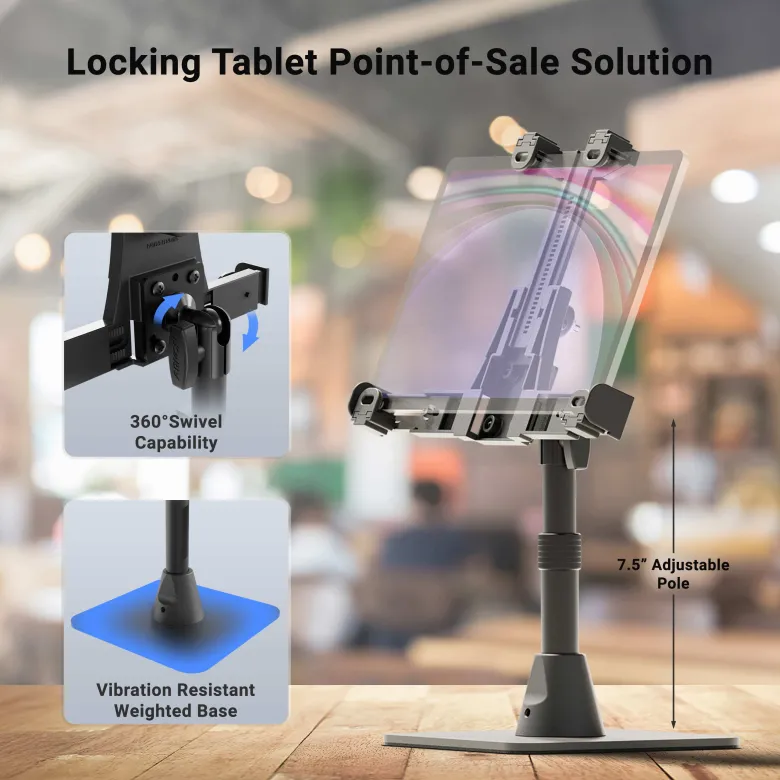 LockVise™ POS Locking Tablet Stand
