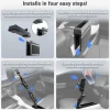 Magnetic Holder with Seat Wedge Mount and Dual Shaft Arm - MagSafe Compatible