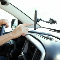 Magnetic Phone Holder with Sticky Suction Mount - MagSafe Compatible