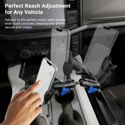Mega Grip™ Phone Holder with Seat Wedge Mount