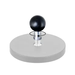 25mm (1 inch) Ball Adapter to 1/4"-20 Female Threaded Hole