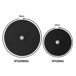 88mm Diameter Round Heavy-Duty Magnetic Base with 1/4"- 20 Camera Bolt