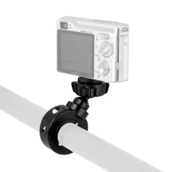 Motorcycle Handlebar Camera Mount for Canon Sony Contour Action Cameras - Black Aluminum