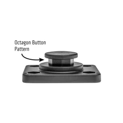 OCTO™ Series Button Pattern to 4-Hole AMPS Rectangular Adapter