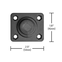 OCTO™ Series Button Pattern to 4-Hole AMPS Rectangular Adapter