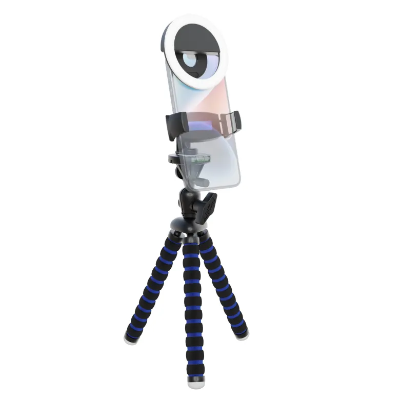 Phone Tripod Mount and LED Ring Light Bundle