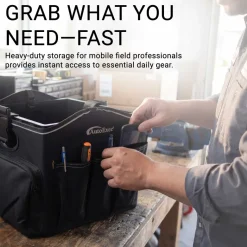 Portable Crate Workstation with Apron Organizer – Choose Your Mounting Setup