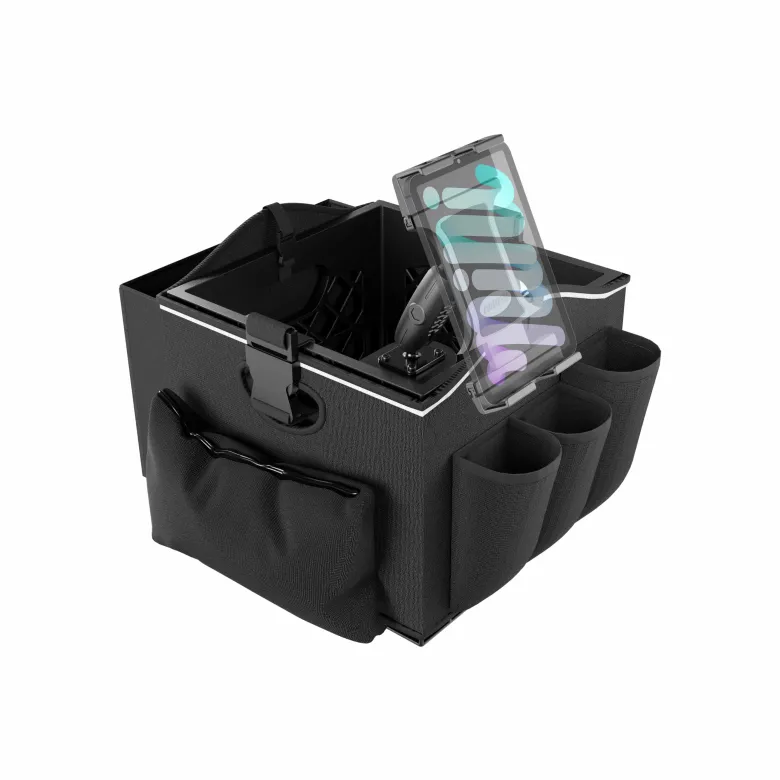 Portable Crate Workstation with Apron Organizer – Choose Your Mounting Setup