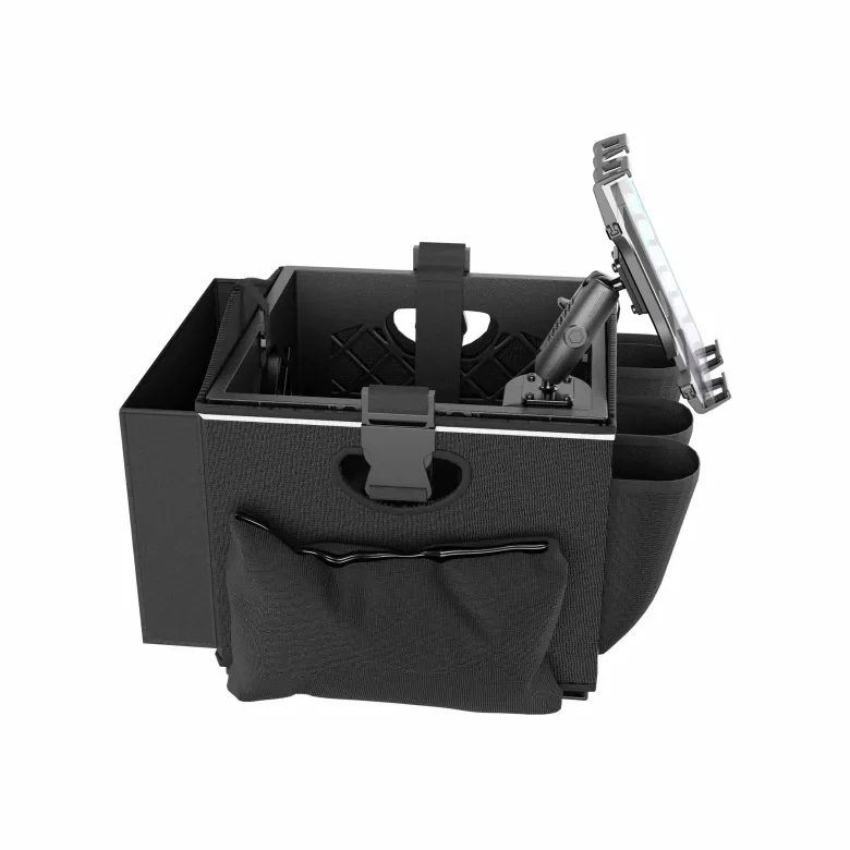 Portable Crate Workstation with Apron Organizer – Choose Your Mounting Setup