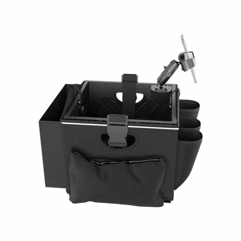 Portable Crate Workstation with Apron Organizer – Choose Your Mounting Setup