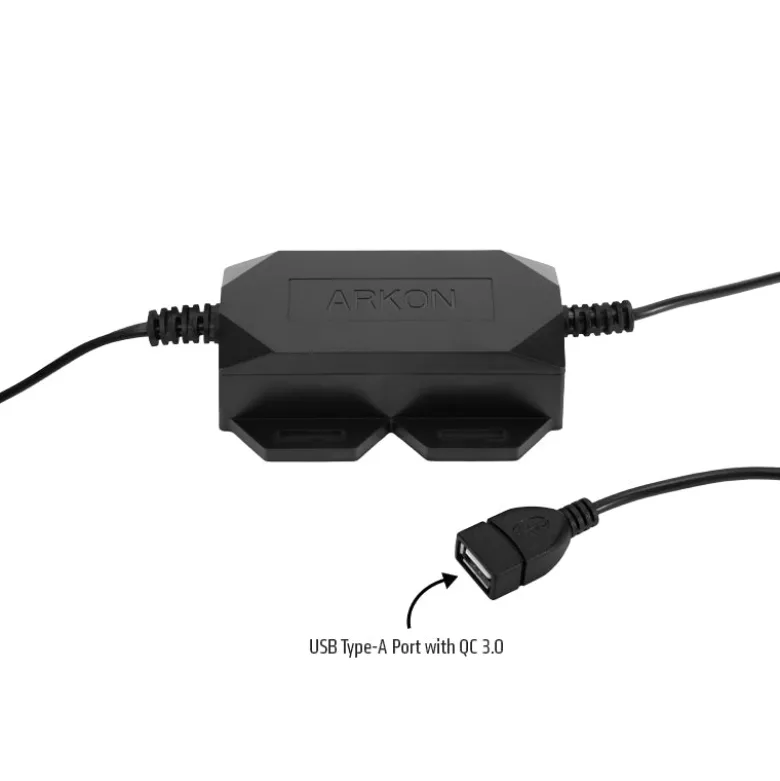 Quick Charge Hardwire Vehicle Power Adapter with In-Line Fuse