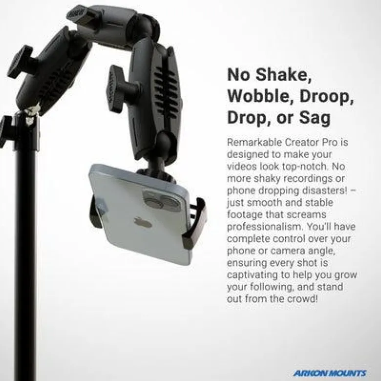 Remarkable Creator™ Pro Stand with Clamp Base