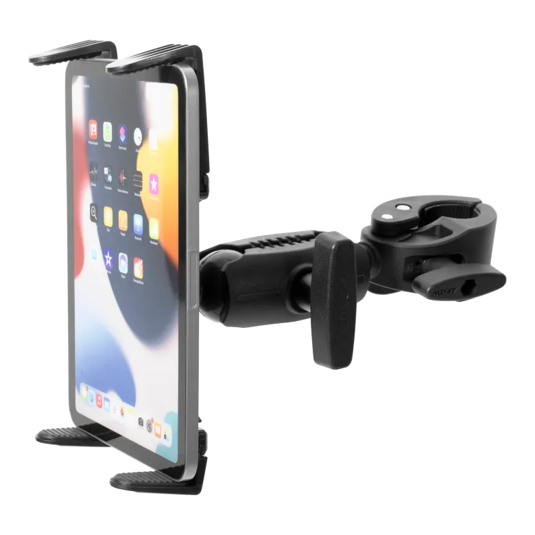RoadVise Clamp Mount with Slim-Grip® Tablet Holder and Shaft Arm Extension