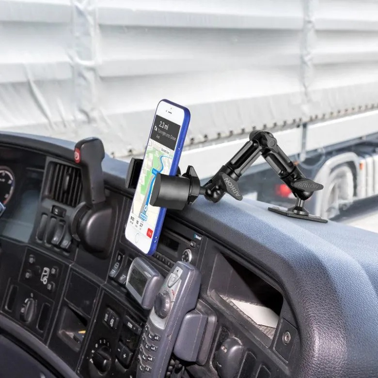 RoadVise Heavy-Duty Multi-Angle Phone Mount - 4-Hole AMPS Compatible