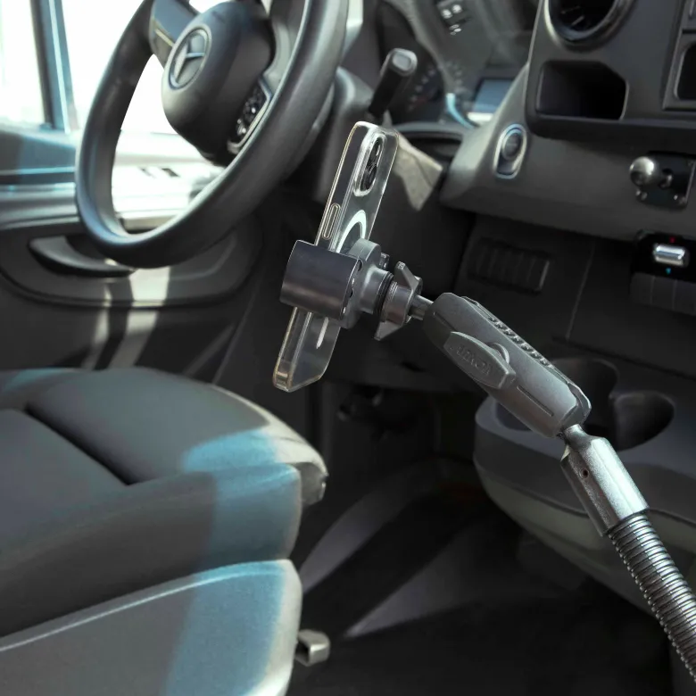 RoadVise® Heavy-Duty Seat Rail or Floor Phone Mount