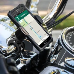 RoadVise® Motorcycle Phone Mount - Black Aluminum