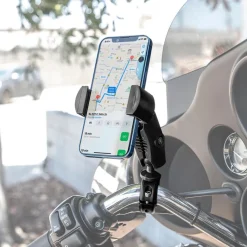 RoadVise® Phone Holder with Aluminum Handlebar Mount and 2.75" Shaft